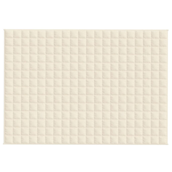 Gewichtsdecke Hellcreme 135x200 cm 10 kg Stoff