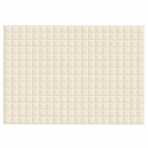 Gewichtsdecke Hellcreme 140x200 cm 10 kg Stoff