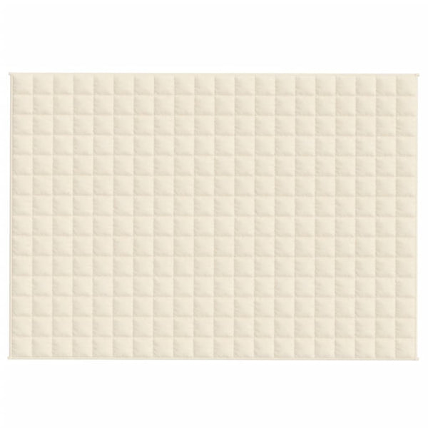Gewichtsdecke Hellcreme 140x200 cm 10 kg Stoff