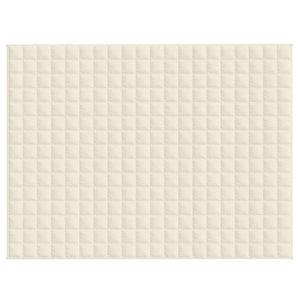 Gewichtsdecke Hellcreme 152x203 cm 7 kg Stoff