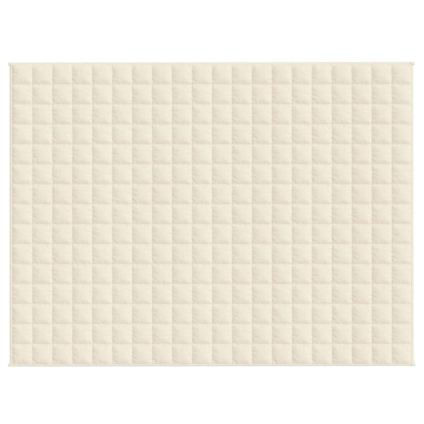 Gewichtsdecke Hellcreme 152x203 cm 11 kg Stoff