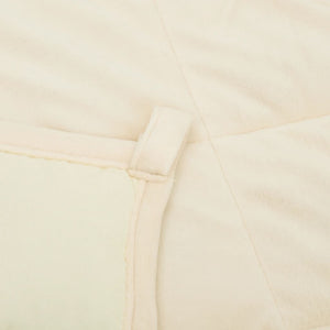 Gewichtsdecke Hellcreme 152x203 cm 11 kg Stoff