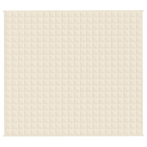 Gewichtsdecke Hellcreme 200x220 cm 9 kg Stoff