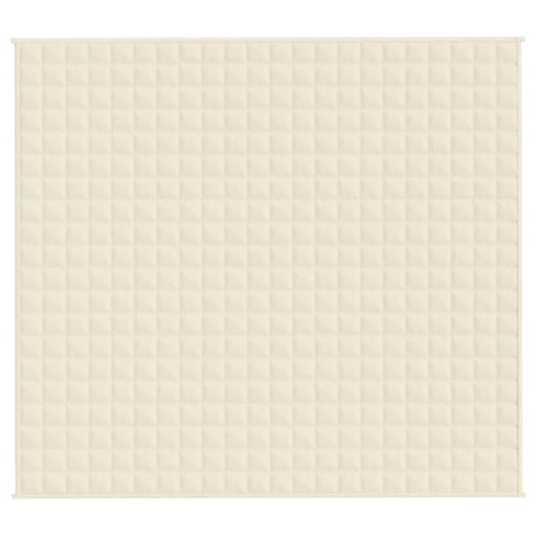 Gewichtsdecke Hellcreme 200x220 cm 9 kg Stoff