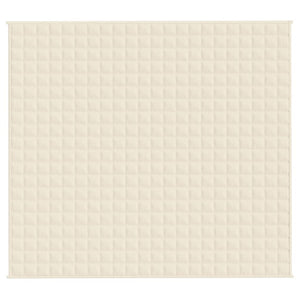 Gewichtsdecke Hellcreme 200x230 cm 9 kg Stoff