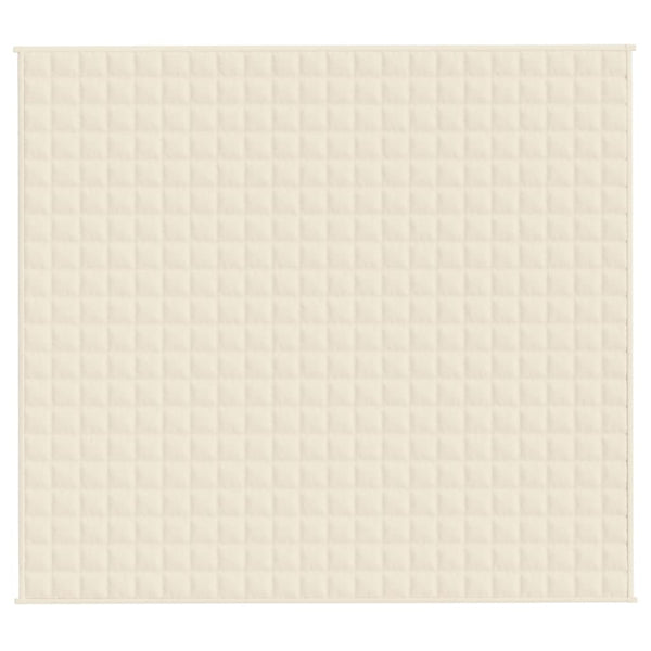 Gewichtsdecke Hellcreme 200x230 cm 9 kg Stoff