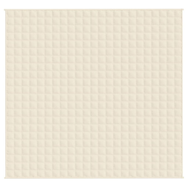 Gewichtsdecke Hellcreme 220x230 cm 11 kg Stoff