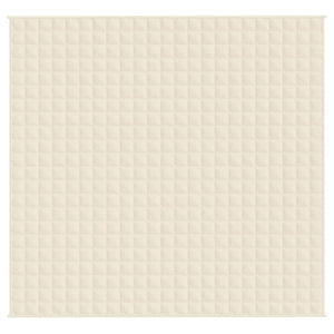 Gewichtsdecke Hellcreme 220x230 cm 15 kg Stoff