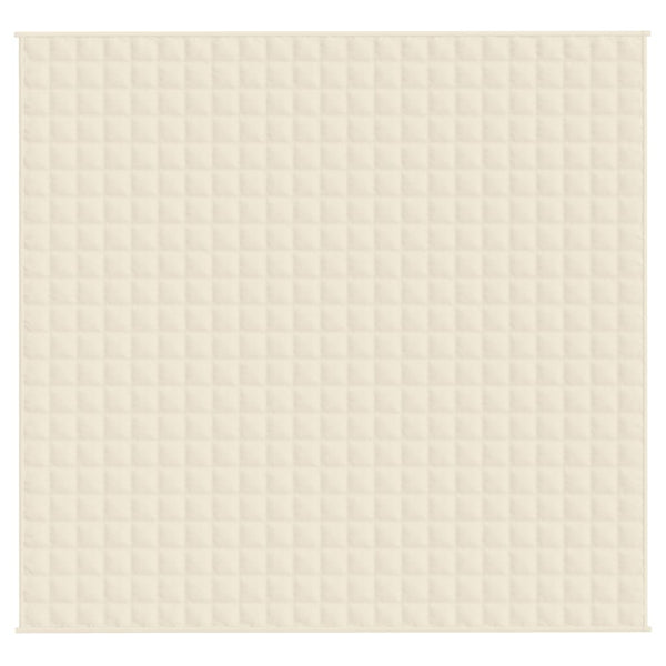 Gewichtsdecke Hellcreme 220x230 cm 15 kg Stoff