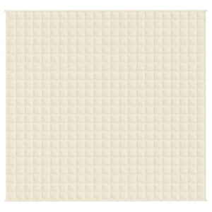 Gewichtsdecke Hellcreme 220x240 cm 15 kg Stoff