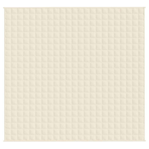 Gewichtsdecke Hellcreme 220x240 cm 15 kg Stoff