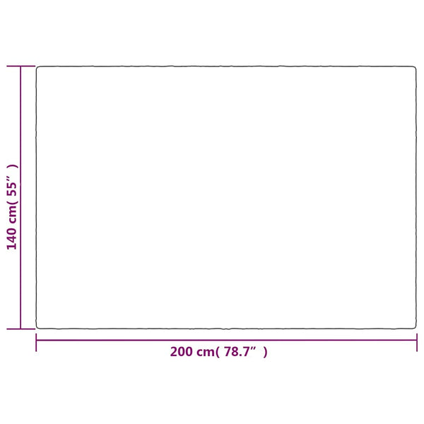 Gewichtsdecke mit Bezug Grau 140x200 cm 10 kg Stoff