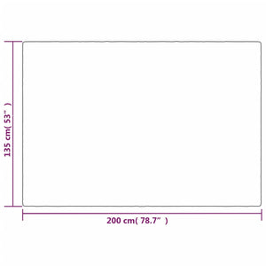 Gewichtsdecke mit Bezug Grau 135x200 cm 10 kg Stoff