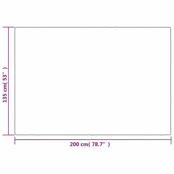 Gewichtsdecke mit Bezug Grau 135x200 cm 10 kg Stoff