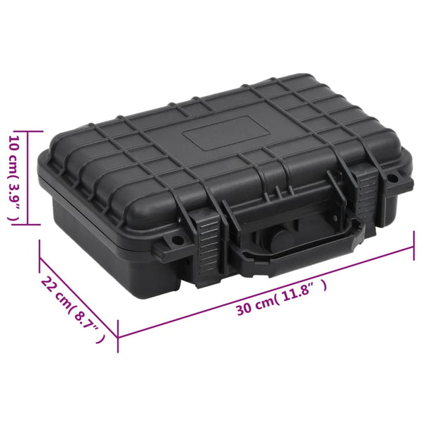 Tragbarer Flugkoffer Schwarz 30x22x10cm