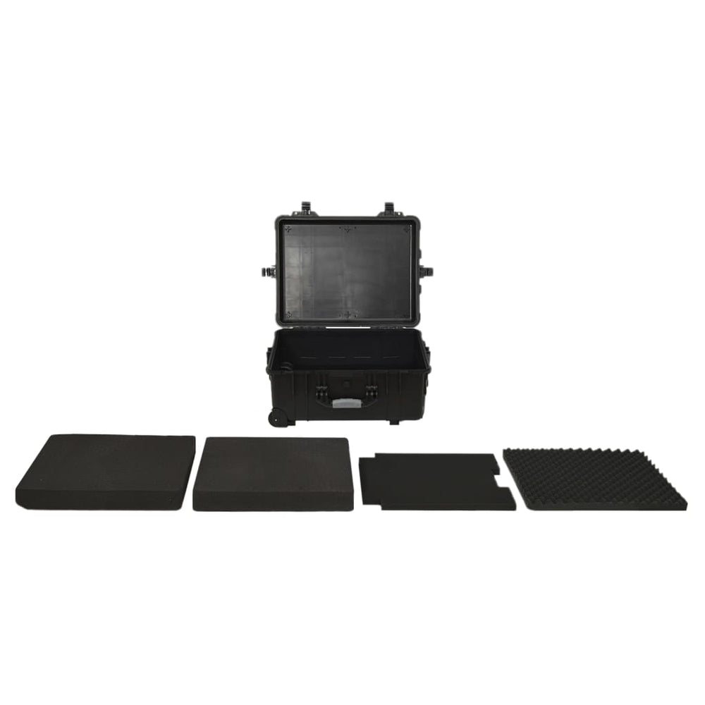 Flugkoffer mit Rollen Schwarz 58x45x27 cm