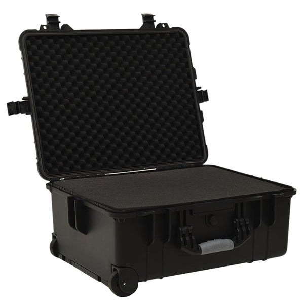 Flugkoffer mit Rollen Schwarz 58x45x27 cm