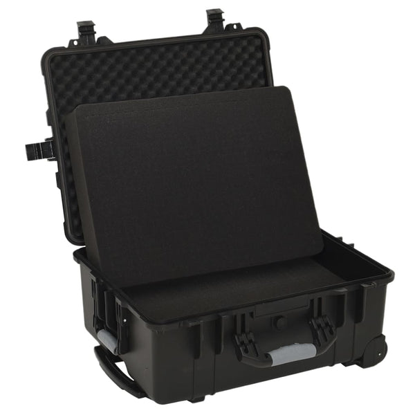 Flugkoffer mit Rollen Schwarz 58x45x27 cm