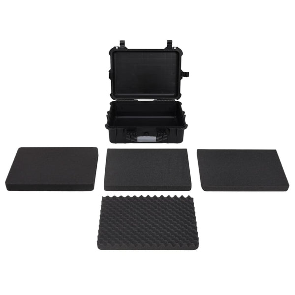 Flugkoffer Tragbar Schwarz 52x40x19 cm