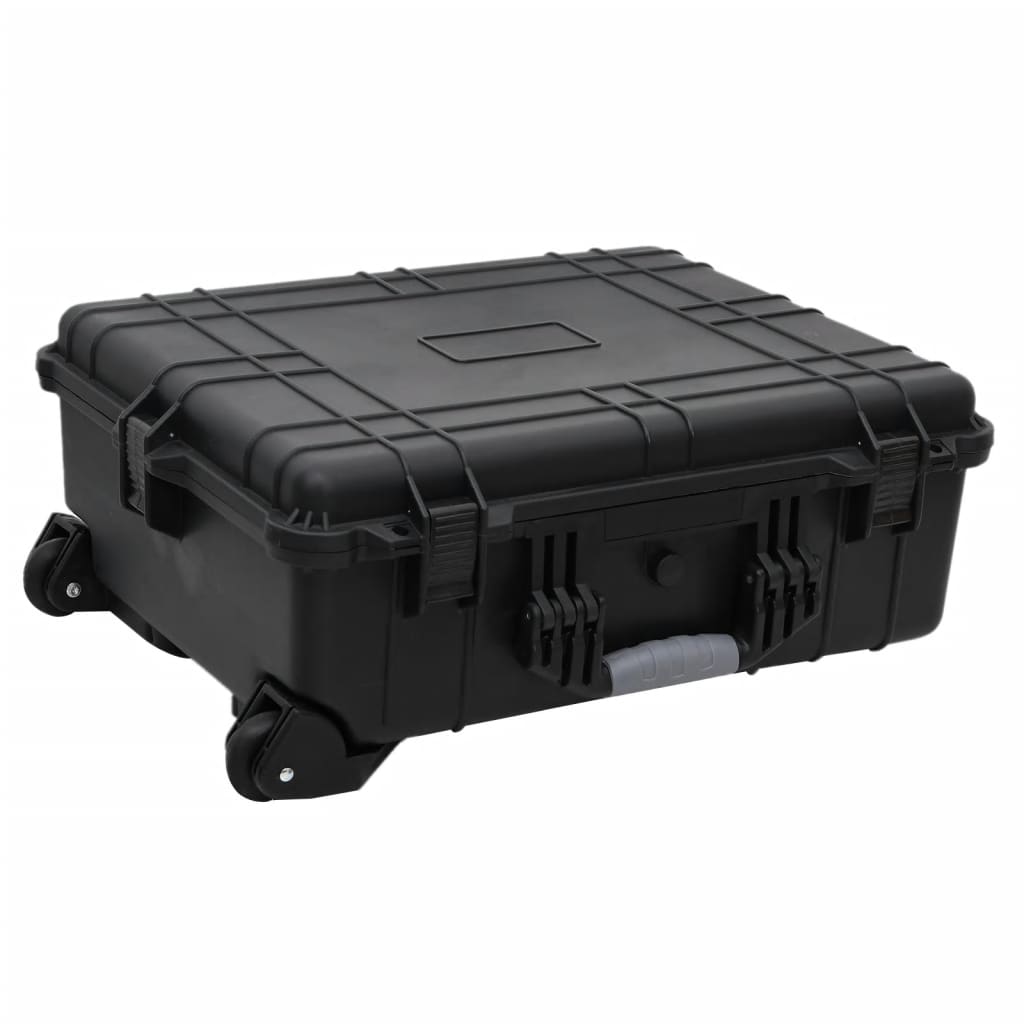 Flugkoffer mit Rollen Schwarz 63x50x23 cm