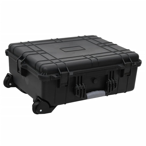 Flugkoffer mit Rollen Schwarz 63x50x23 cm