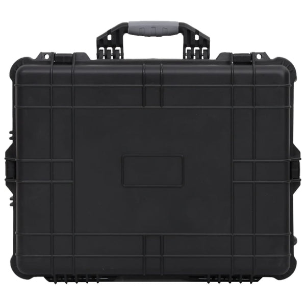 Flugkoffer mit Rollen Schwarz 63x50x23 cm