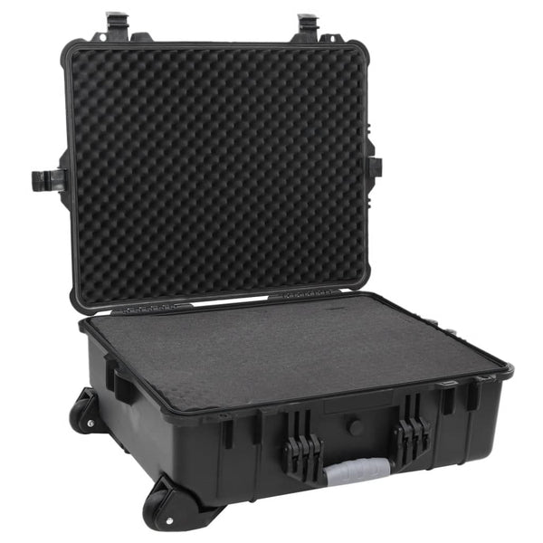 Flugkoffer mit Rollen Schwarz 63x50x23 cm