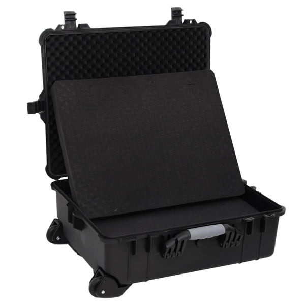 Flugkoffer mit Rollen Schwarz 63x50x23 cm