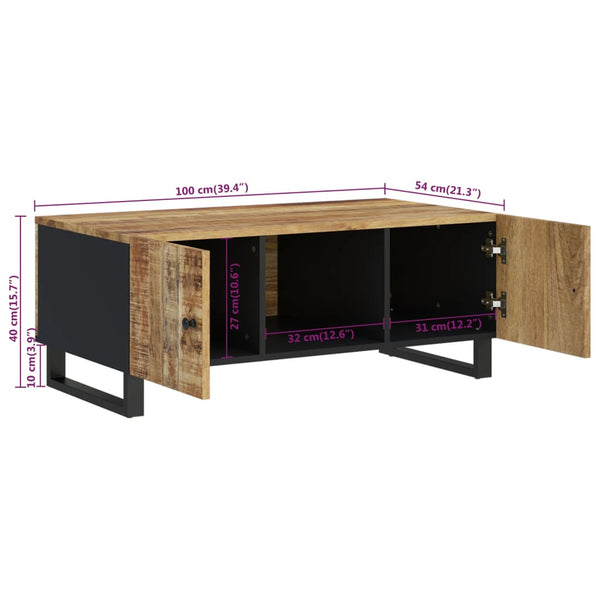 Couchtisch Mango Massivholz 100x54 cm
