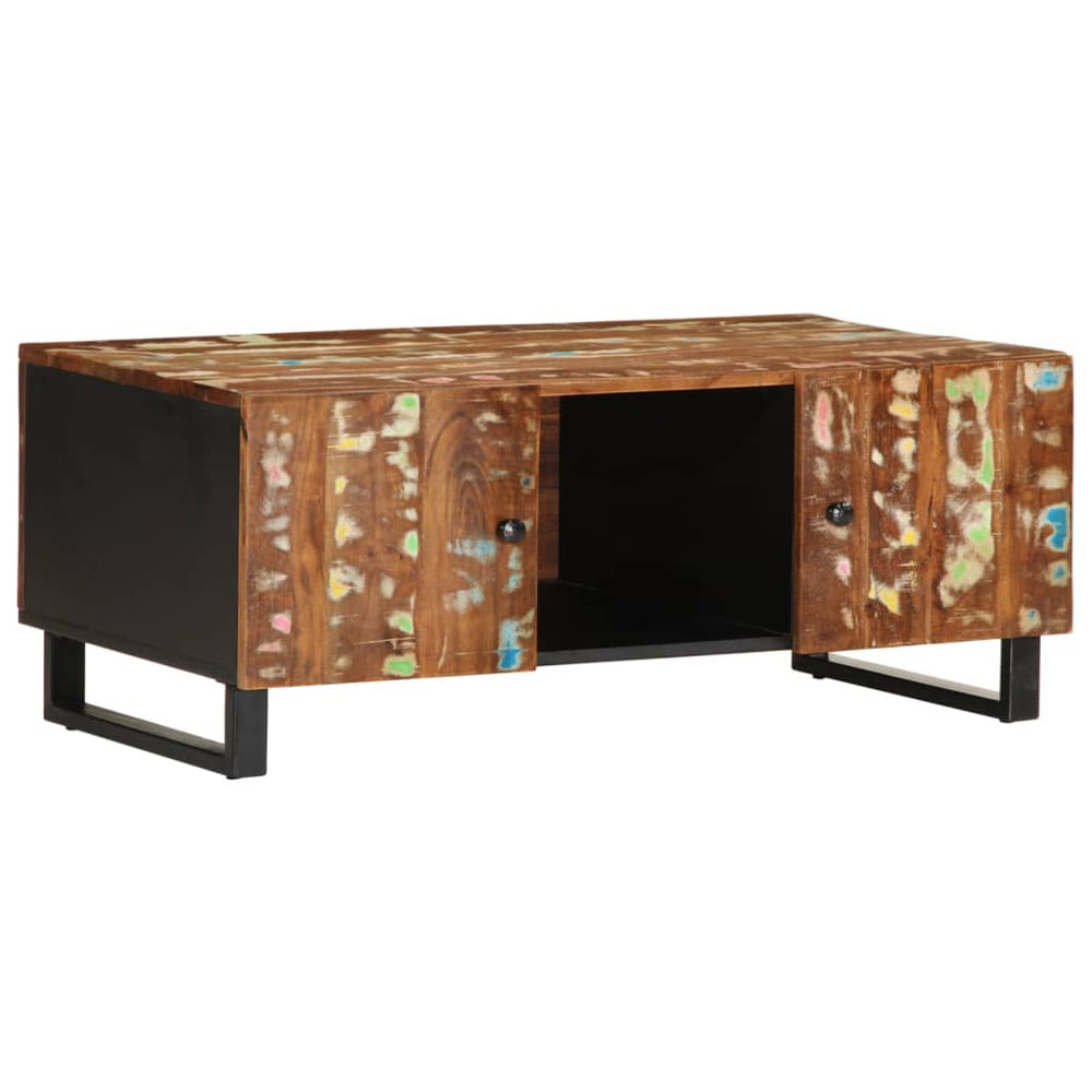 vidaXL Table basse 100x54x40 cm Bois de récupération massif et bois d'ingénierie