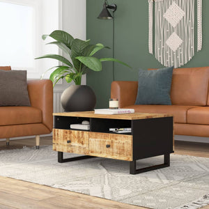 Couchtisch Mango Massivholz 80x54 cm