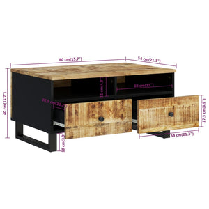 Couchtisch Mango Massivholz 80x54 cm
