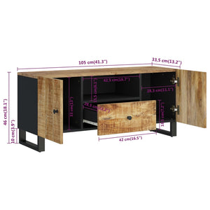 TV-Schrank Mango Massivholz 105 cm