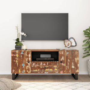 TV-Schrank Altholz Massiv 105 cm