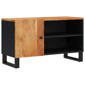 vidaXL Meuble TV 80x33x46 cm Bois d'acacia massif et bois d'ingénierie
