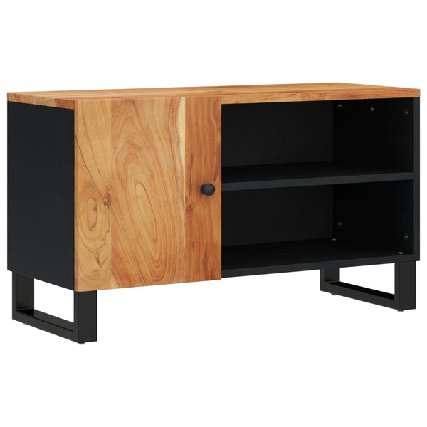 vidaXL Meuble TV 80x33x46 cm Bois d'acacia massif et bois d'ingénierie