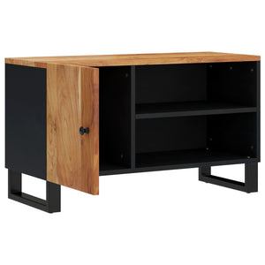 vidaXL Meuble TV 80x33x46 cm Bois d'acacia massif et bois d'ingénierie