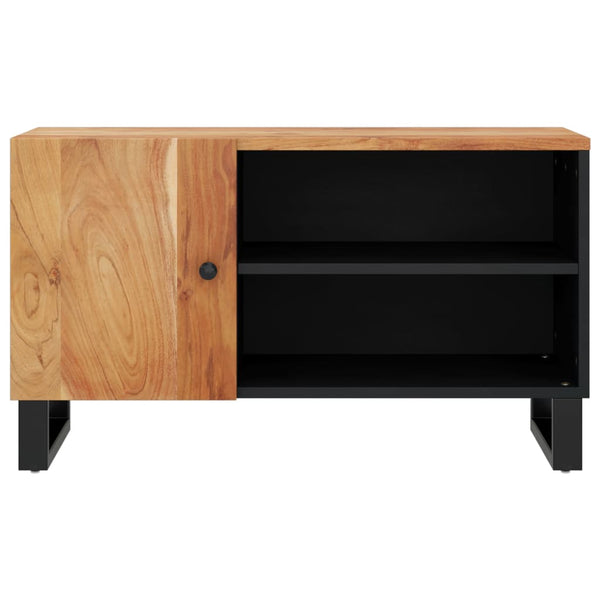 vidaXL Meuble TV 80x33x46 cm Bois d'acacia massif et bois d'ingénierie