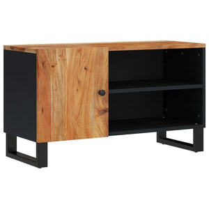 vidaXL Meuble TV 80x33x46 cm Bois d'acacia massif et bois d'ingénierie