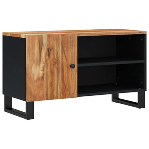 vidaXL Meuble TV 80x33x46 cm Bois d'acacia massif et bois d'ingénierie