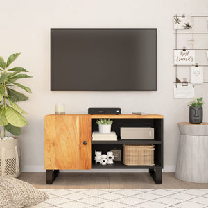 vidaXL Meuble TV 80x33x46 cm Bois d'acacia massif et bois d'ingénierie
