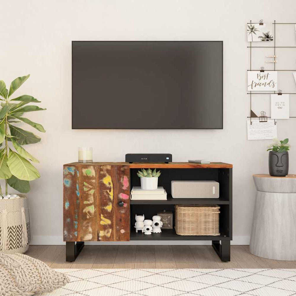 TV-Schrank 80 cm Altholz Massiv