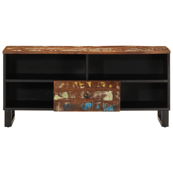 Meuble TV vidaXL 100x33x46 cm en bois de récupération massif et bois d'ingénierie