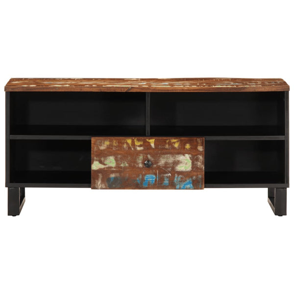 Meuble TV vidaXL 100x33x46 cm en bois de récupération massif et bois d'ingénierie