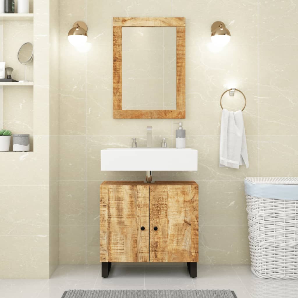 Waschbeckenunterschrank Mango Massivholz