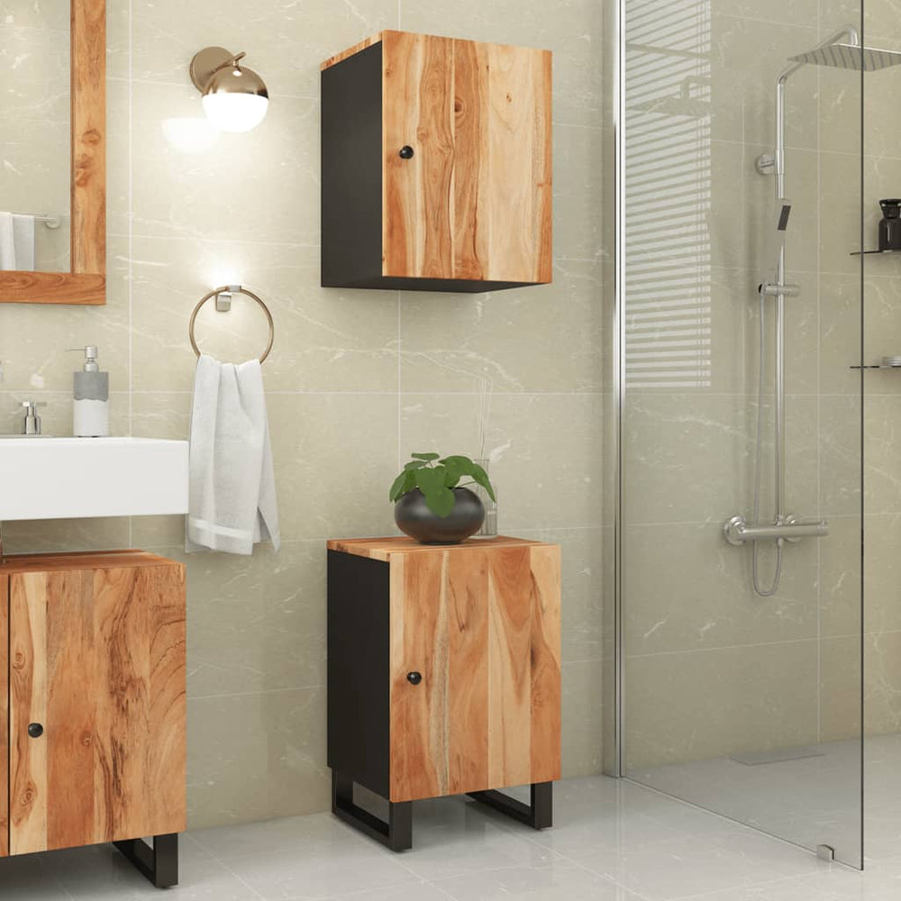 Akazie Badschrank Massivholz 38x33x58cm