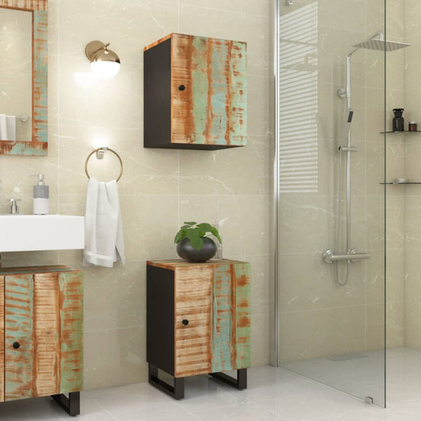 Badschrank Altholz Massiv 38x33x58 cm