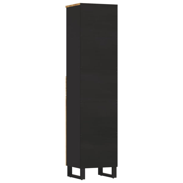 Mango Badschrank Massivholz 38x33x160 cm