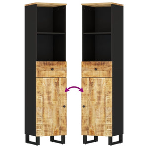 Mango Badschrank Massivholz 38x33x160 cm