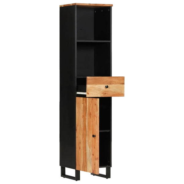Akazie Badschrank Massivholz 38x33x160cm